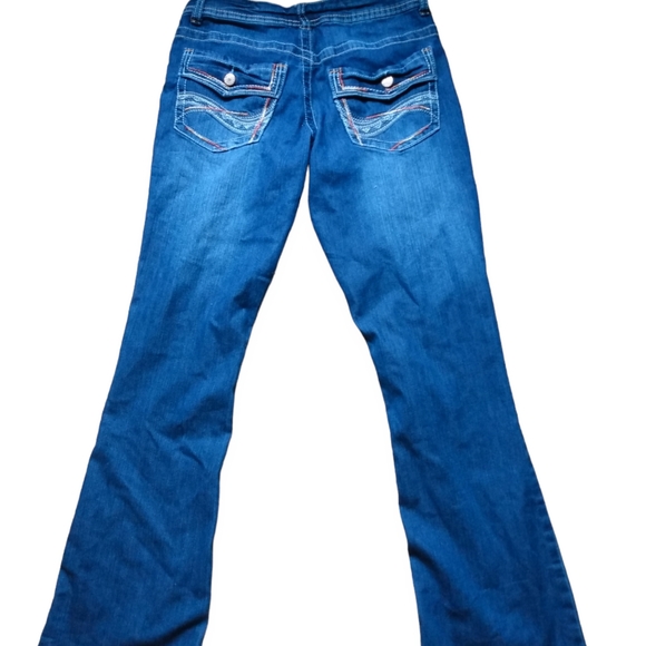 Mid rise dark wash boot cut jeans size 2 - Picture 3 of 3